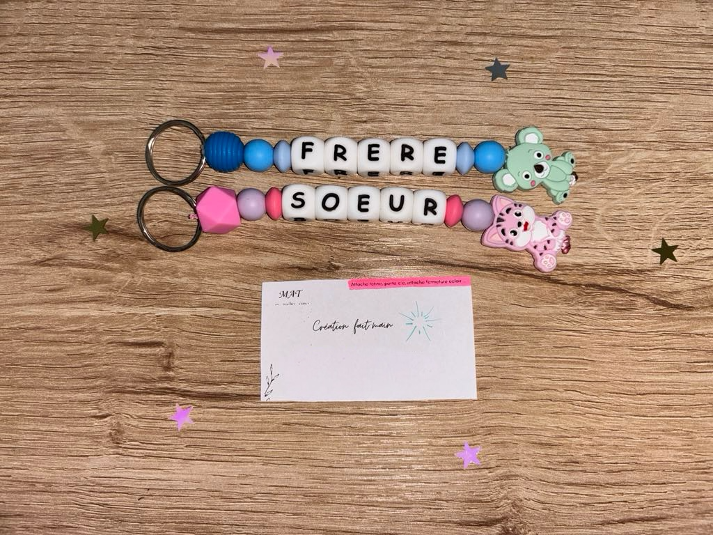 Porte clé Frère ou Sœur