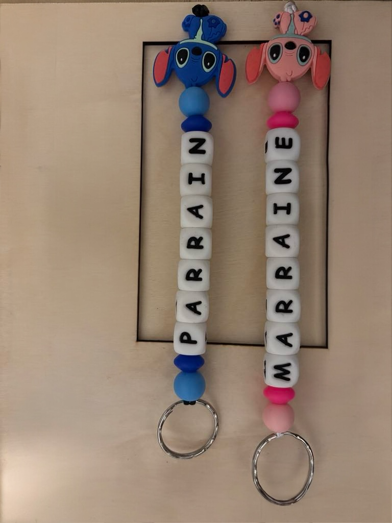 Porte clé Parrain ou Marraine