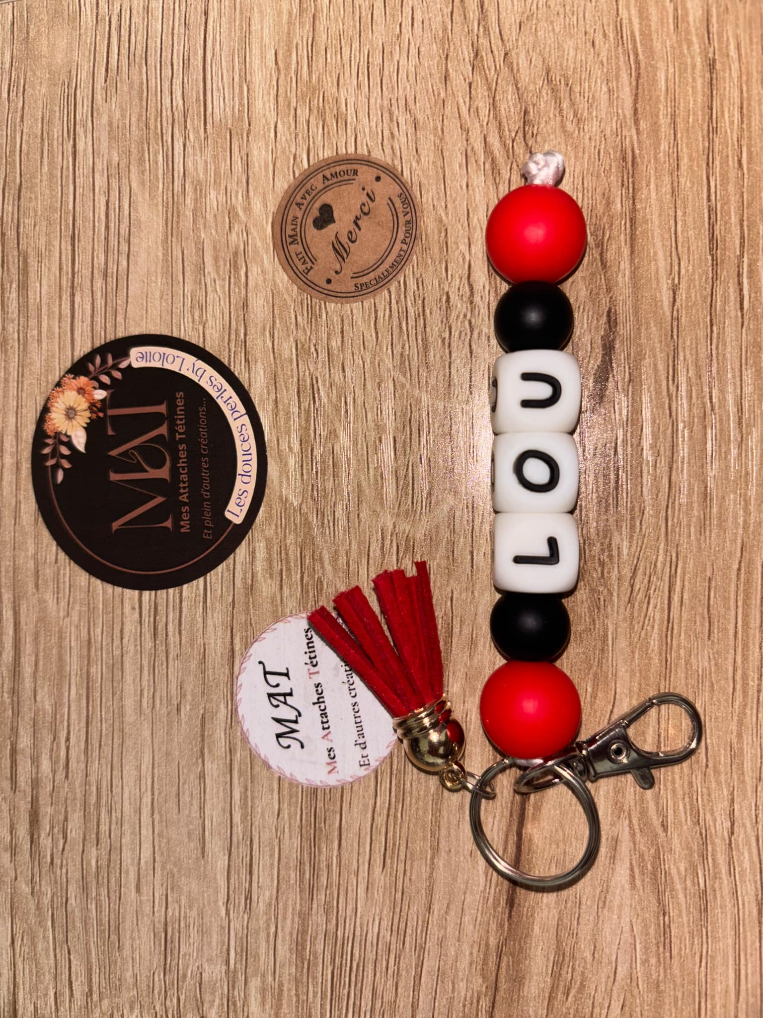 Porte clé AVEC pompon