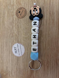 Porte clé 1 prénom AVEC Motif